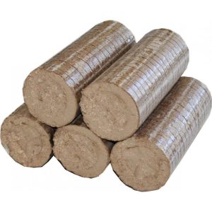 afbeelding van 100% hardhouten geperste stammen van 1040 kg