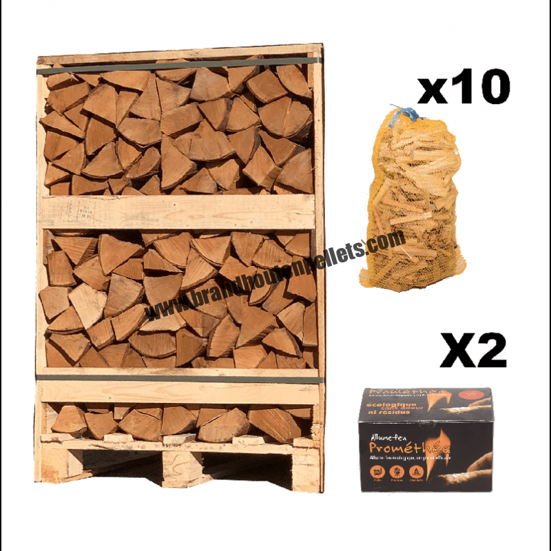 afbeelding van Serenity Pack – 33 cm pallet – levering droog hout inbegrepen