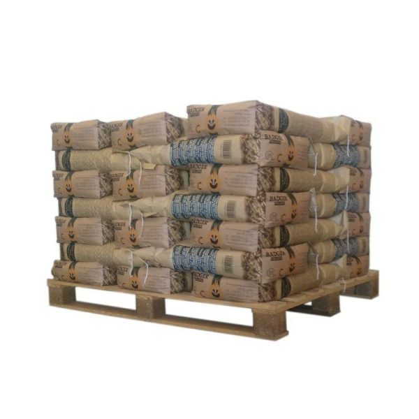 afbeelding van DASSENPELLETS – 1/2 PALLET VAN 35 ZAKKEN VAN 15 KG